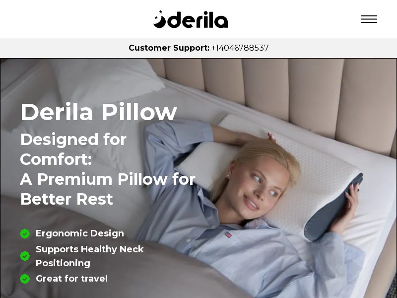 Derila Memory Foam Pillow COD [IT] (Banner,Native,Social,Search,SEO) - CPA {No BrandBidding} 
