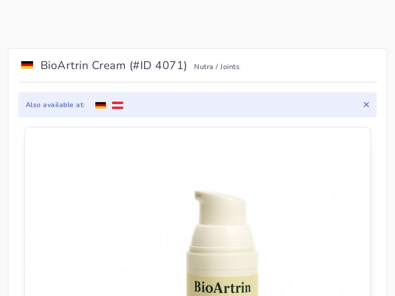 BioArtrin Cream