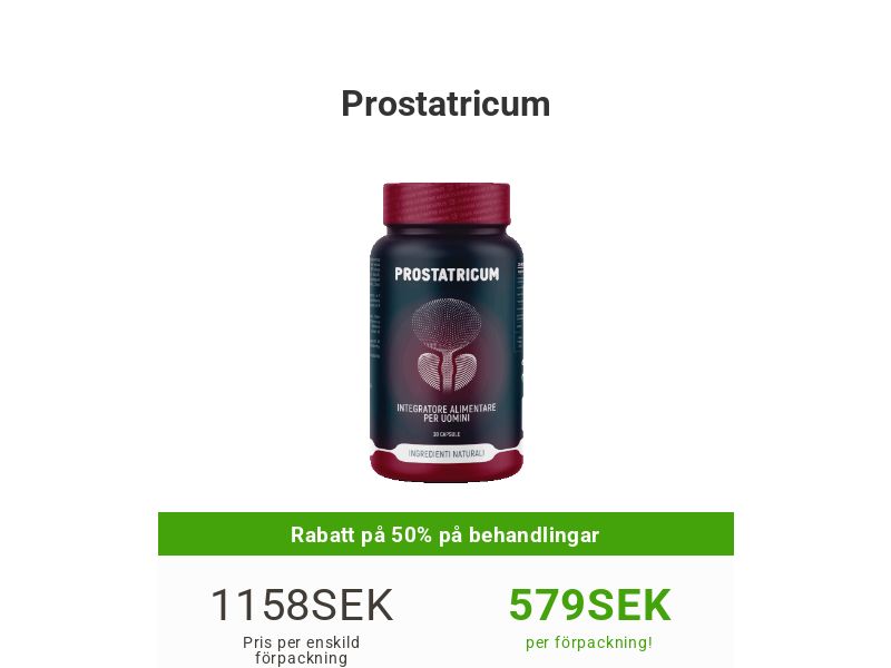 Prostatricum SE - Remedy for prostatitis