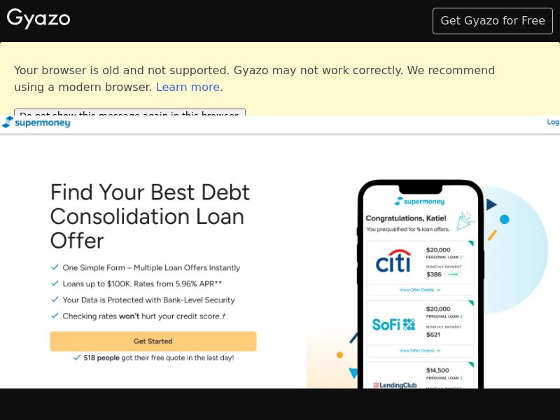 SuperMoney - Debt Consolidation - RevShare | US