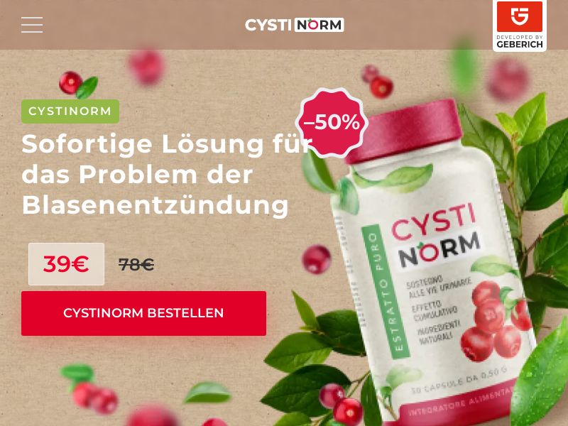 Cystinorm AT - cystitis