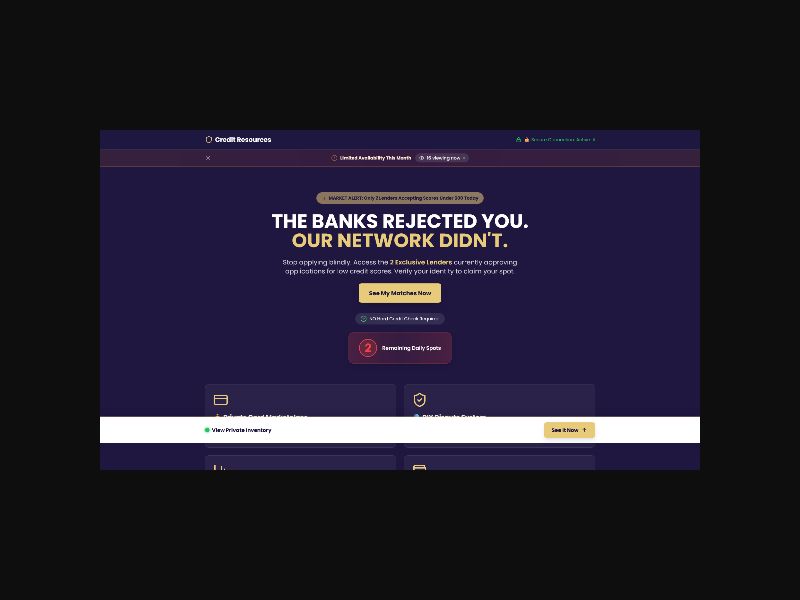 Credit Resources - Subprime Lender Network - CPS (CA)