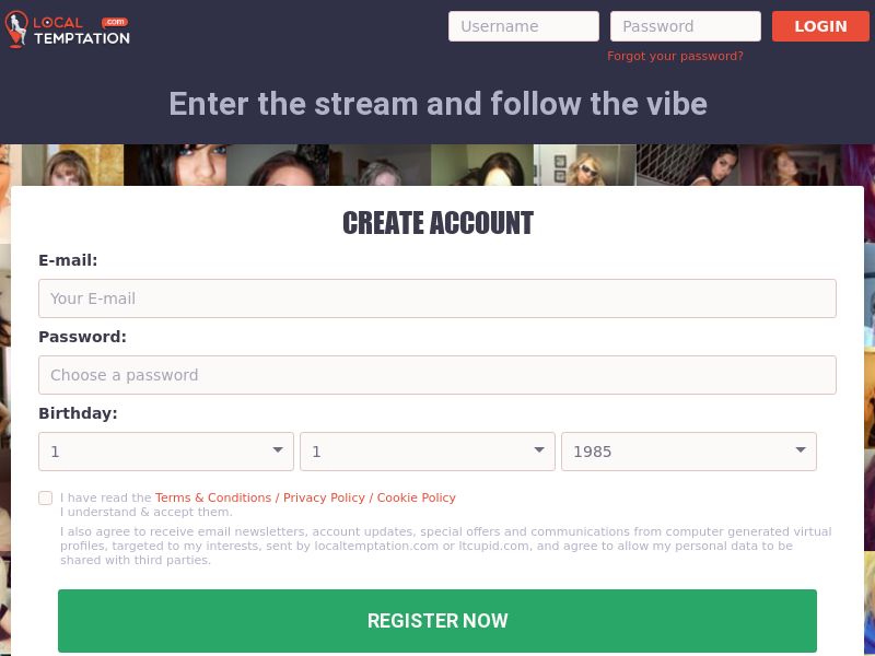 LocalTemptation - DOI - CPA - Desktop & Mobile - US, UK, AU, NZ, CA, IE