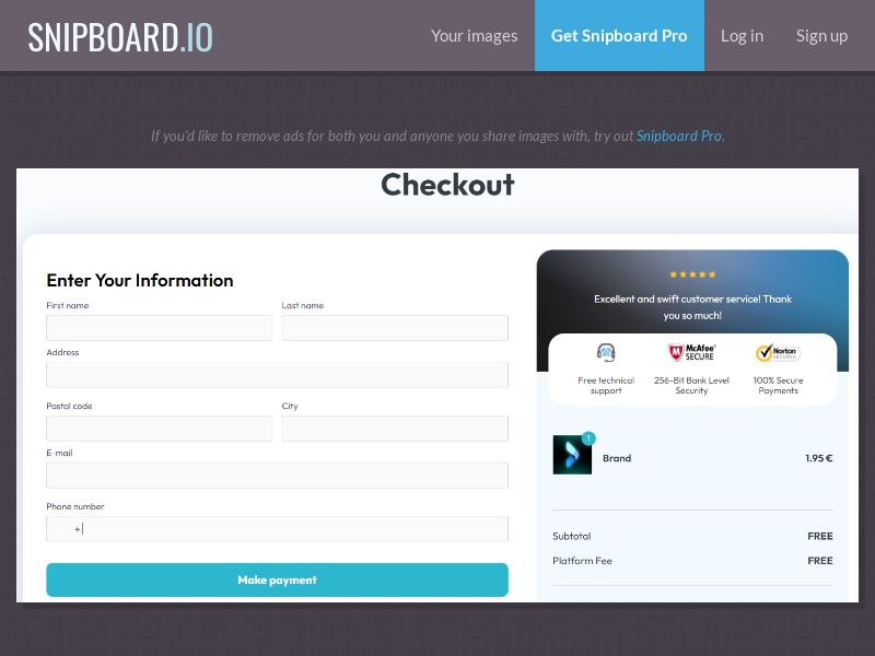 PresentInside - Dynamic Blank Page €1.95 (New Design v1) v2 Fb Pixel + TikTok FR - CC Submit *CUSTOMIZABLE* *PREFILL*