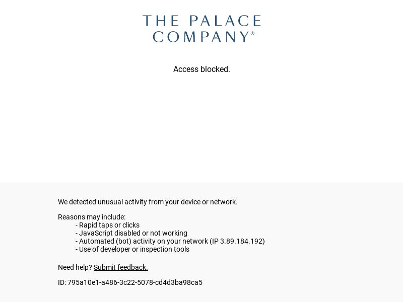 Palace Resorts (The Palace Company) - US