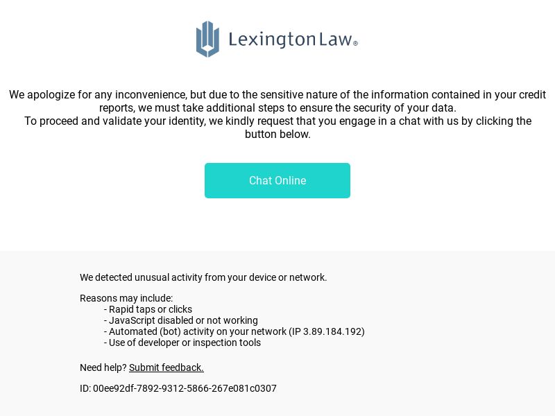 Lexington Law Credit