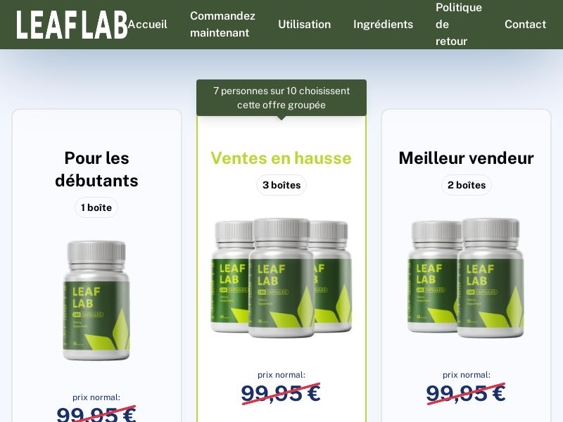Leaf Lab (High Pricing) | FR & BE (French) | D2C