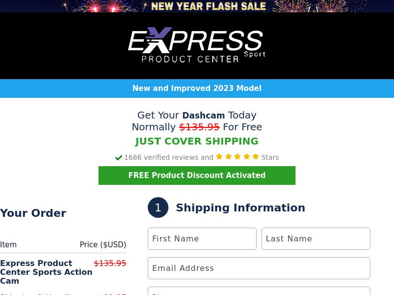 Express Product Center Sports Action Cam - US - Trial