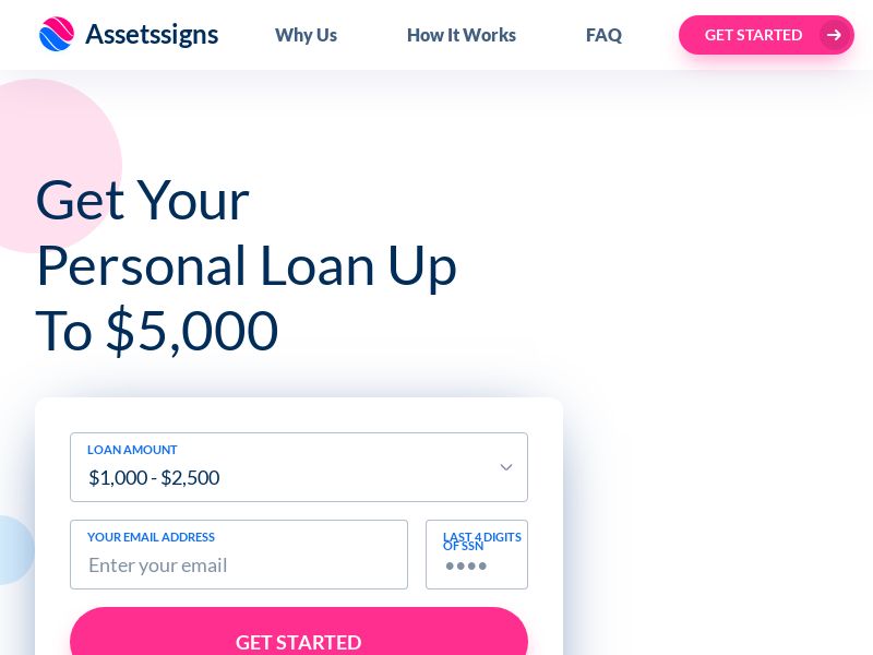AssetsSigns Personal Loan - US - (Proof Needed) 