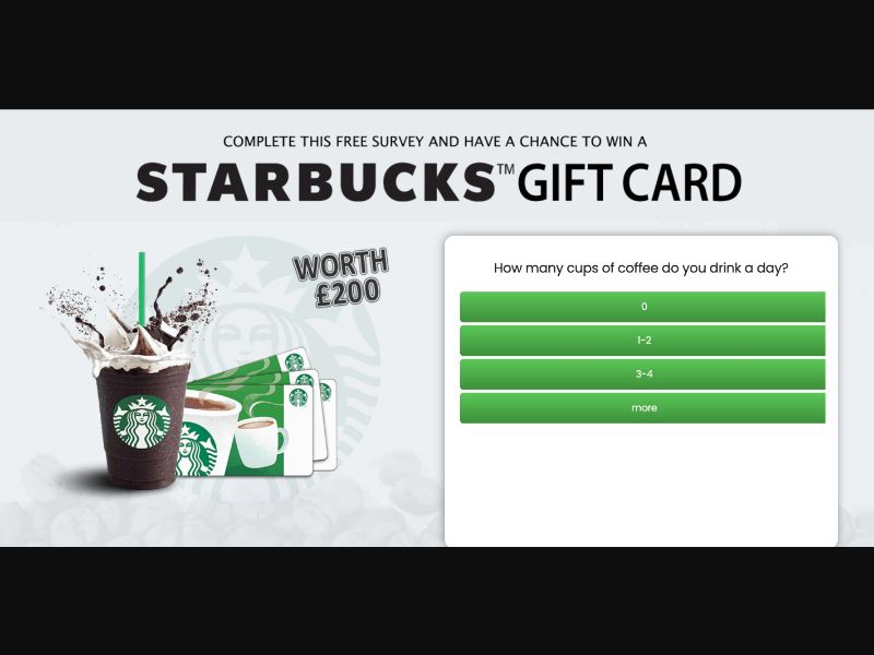 AU - Quiztionnaire - Starbucks FB - (CPL)