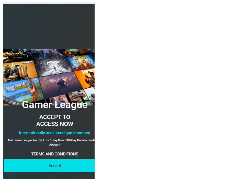 Gamer League Vodacom