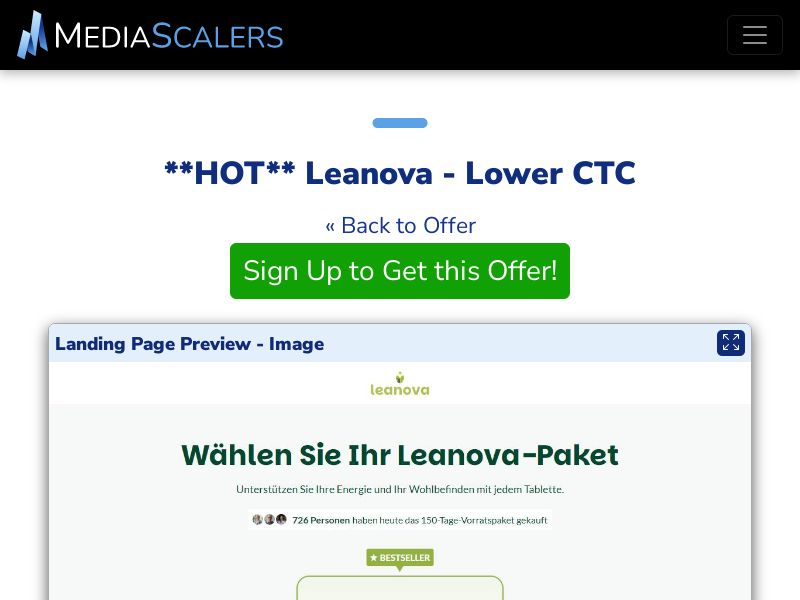 Leanova - Lower CTC {+DTC, Quiz} [DE, AT, CH]