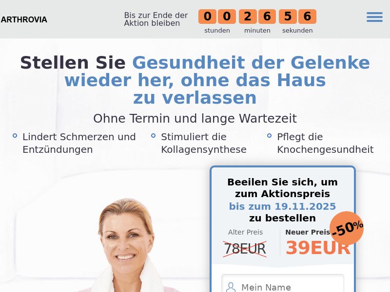 Arthrovia EU - ARTHRITIS PRODUCT