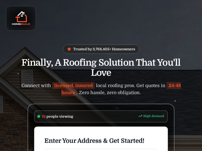HomeBuild.com Roofing - US - (Proof Needed)