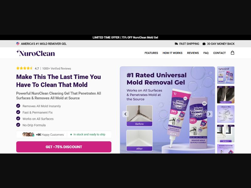 [WEB+MOB] Mold Remover - NuroClean - CTC $25.59 /US CPS