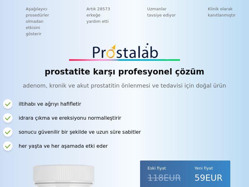 Prostalab [Turkish lang] 59 EUR DE - prostatitis