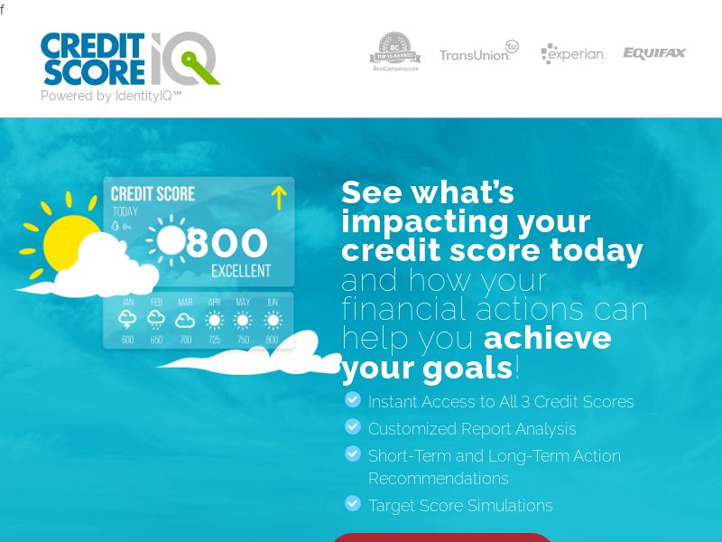 ScoreCasterIQ Credit Score $1 - CPS (US)