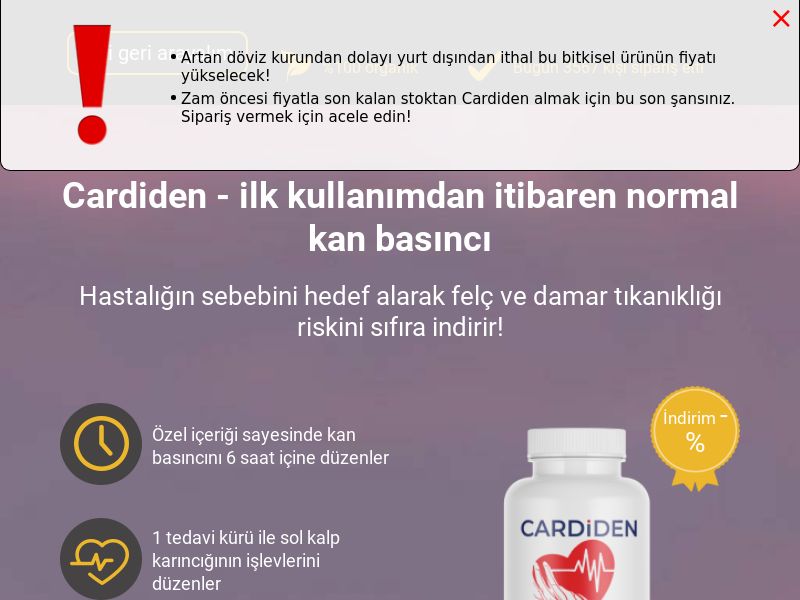 Cardiden [Turkish lang] DE - hypertension