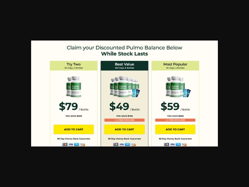 Pulmo Balance - Lung Support Supplement - CPS (US,CA,UK + more)