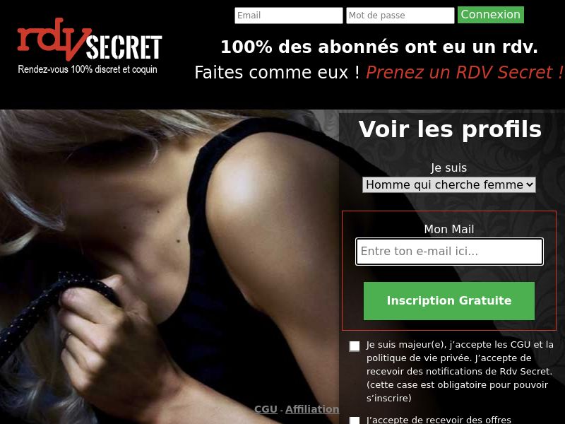 Rdv-secret - SOI - CPA - Desktop & Mobile - FR, BE, GP, MQ, RE