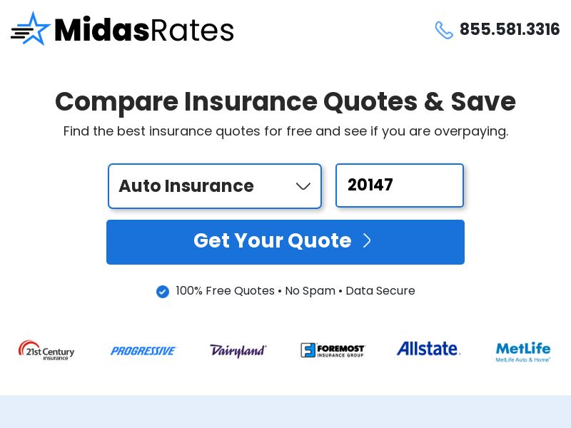 Midas Rate Home Insurance - RevShare | US