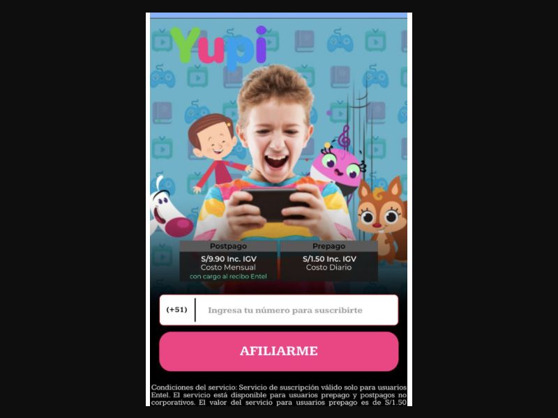 [MOB] Yupi /PE [Entel] - 2 click