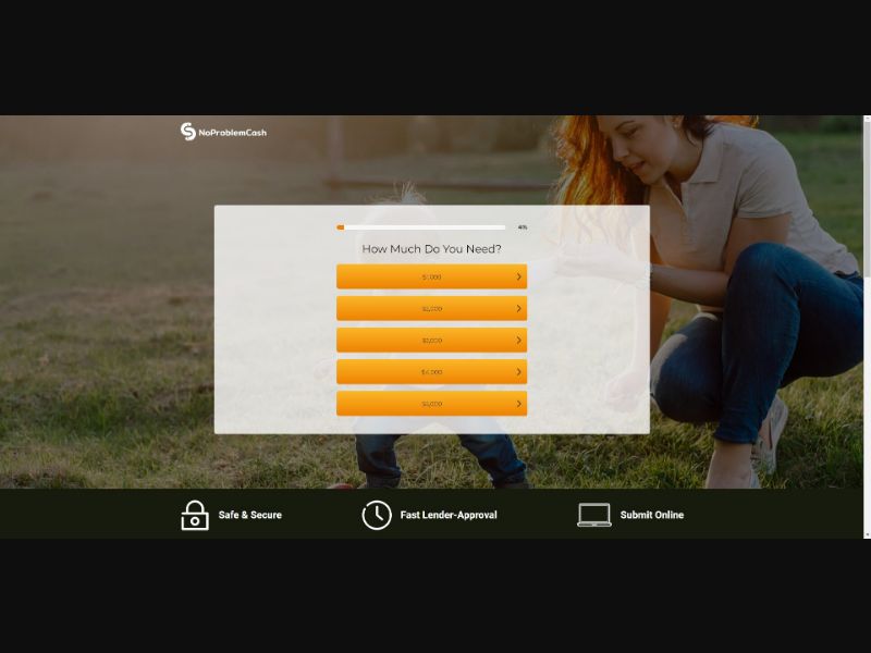 [WEB+MOB] No Problem Cash USA /US - Revshare