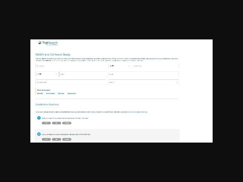 Clinical Trial Search - MASH/NASH and Cirrhosis Study - CPL (US)
