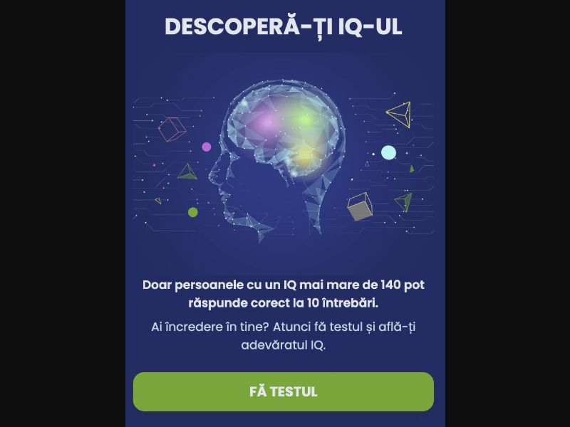 37447 - RO - [MOB] - IQ test - SMS