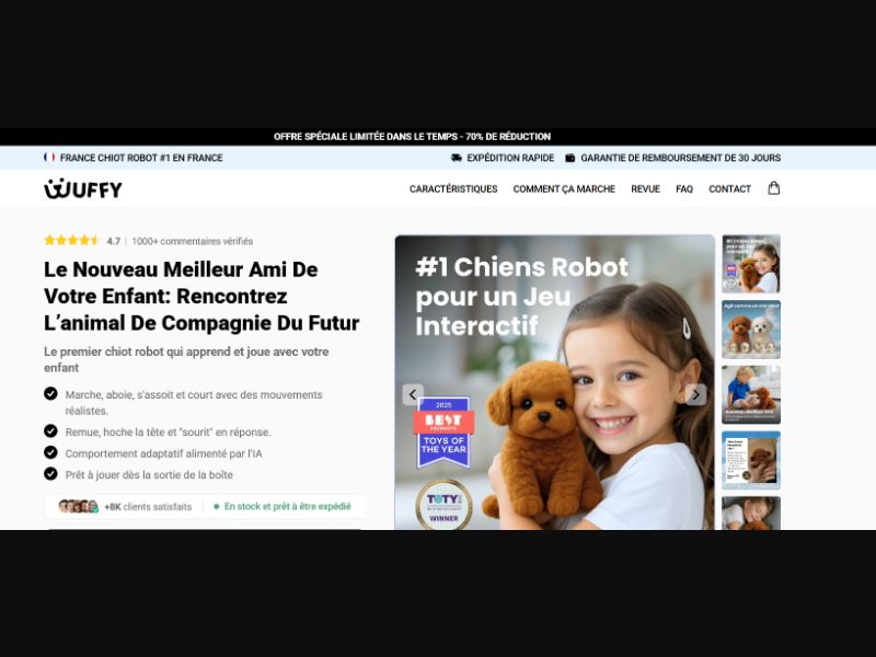 [WEB+MOB] Robot Puppy - Wuffy - CTC $29.99 /FR CPS