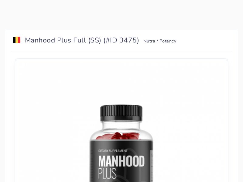 Manhood Plus Full (SS)