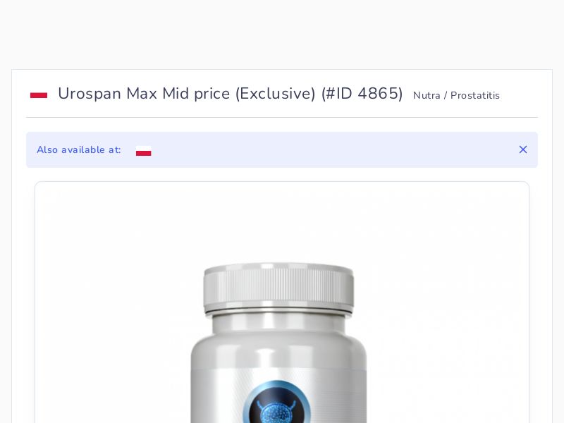 Urospan Max Mid price (Exclusive)
