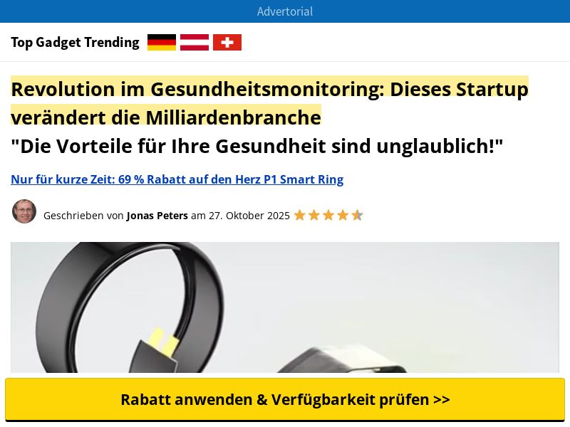 Herz P1 Smart Ring SS - DE/AT/CH