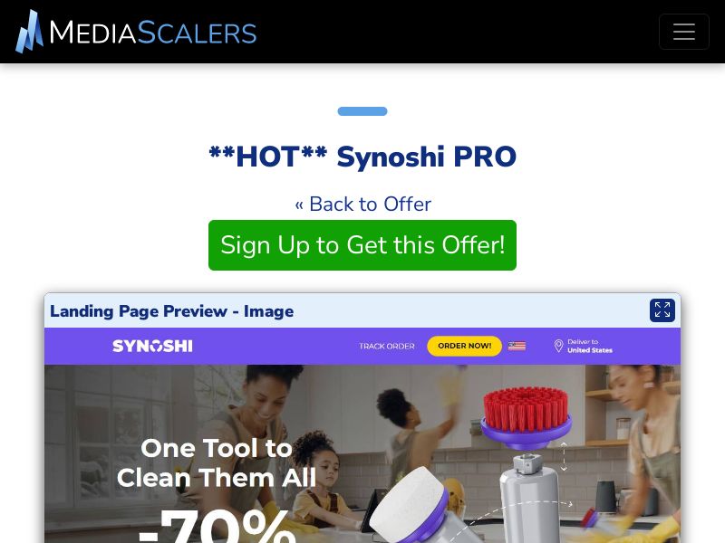 Synoshi PRO {+Advertorial, DTC, Multi-Lang} [US, DE, CA, AU, UK, FR, IL, +45 More]