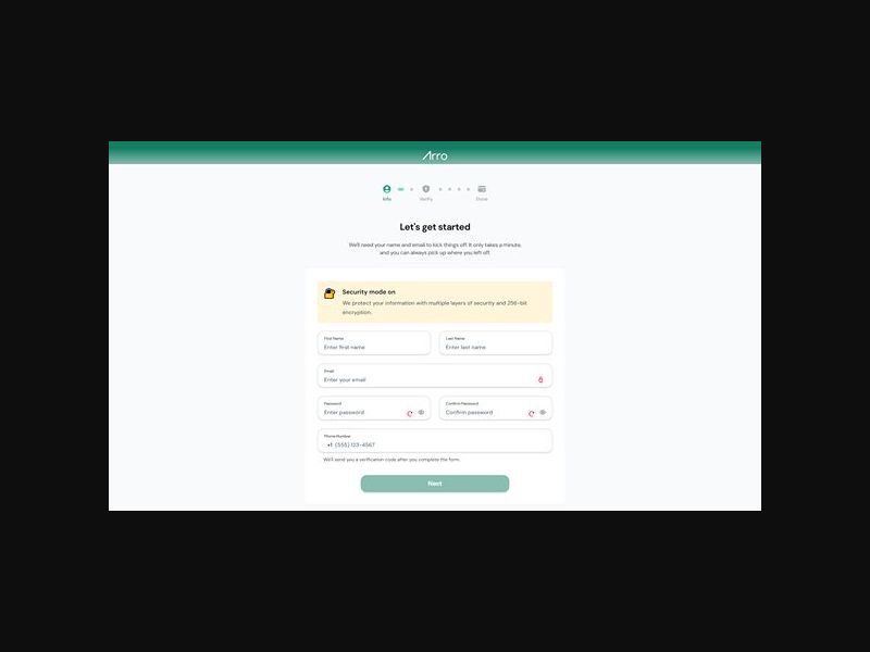 ArroFi -Credit Building App - Web CPA (US)