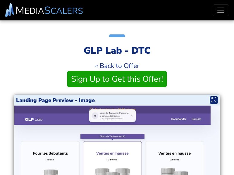 GLP Lab - DTC (Event Tracking) [FR, BE]