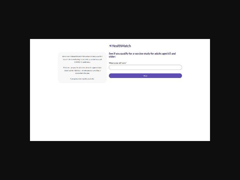 HealthMatch Clinical Trials - Vaccines (65+) - CPL (US)