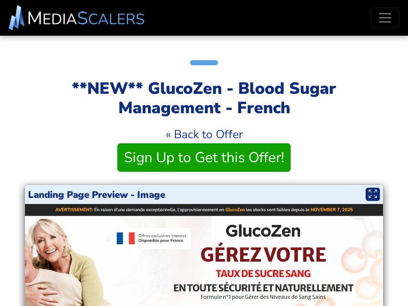 GlucoZen - Blood Sugar Management - French [FR, BE]