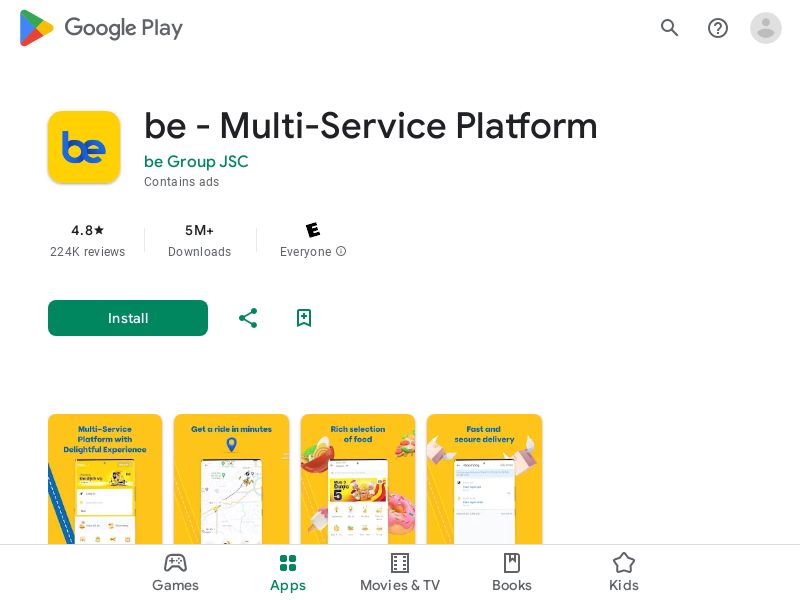 BE - Android - VN (Region Targeting - Ho Chi Minh & Hanoi) (CPA - Complete a trip)
