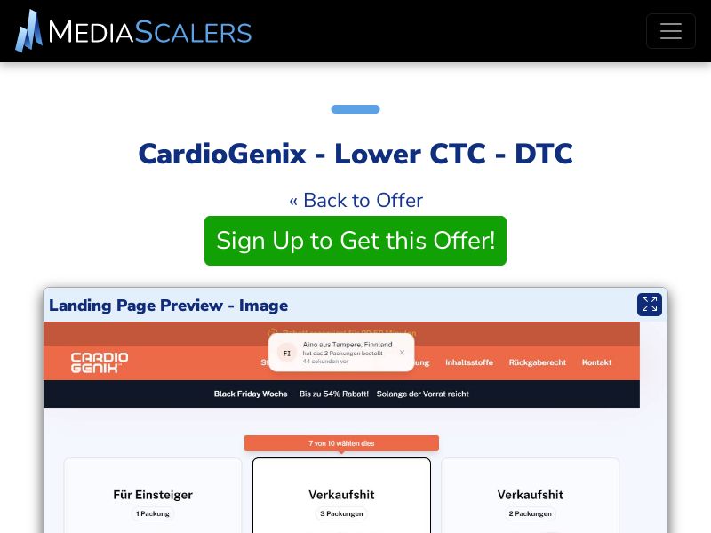 CardioGenix - Lower CTC - DTC (Event Tracking) [IT]