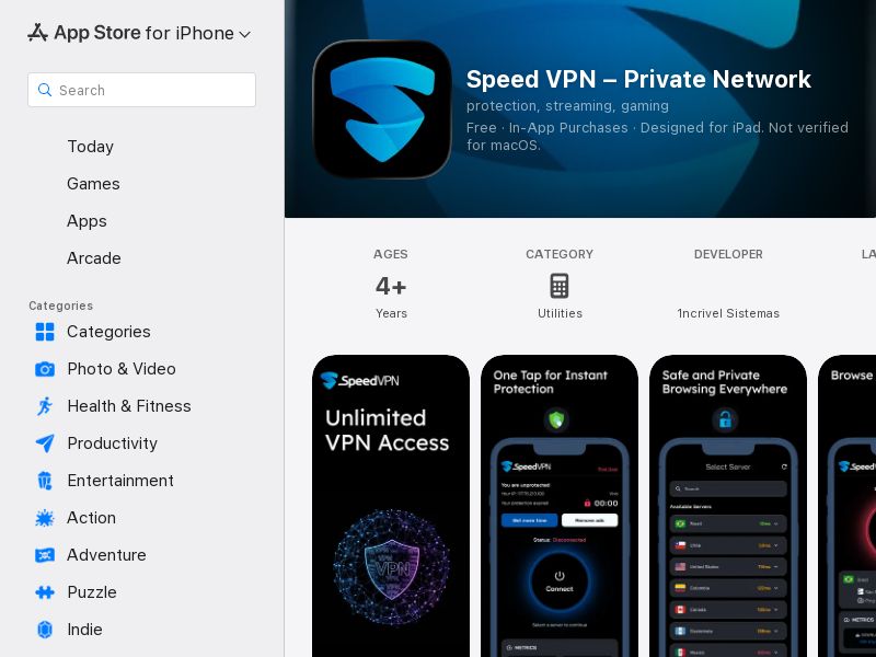 SpeedVPN CPI [US] iOS
