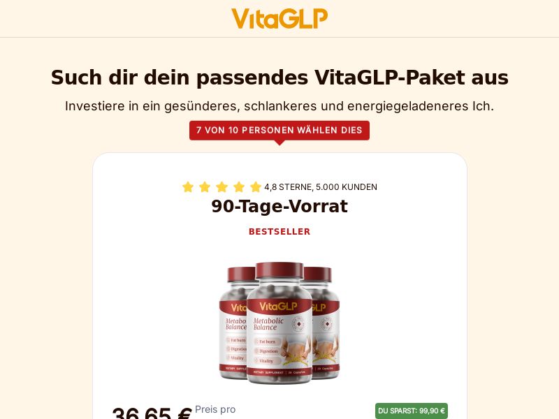 VitaGLP - Diet - DE/AT/CH/FR/BE/SE/DK/FI