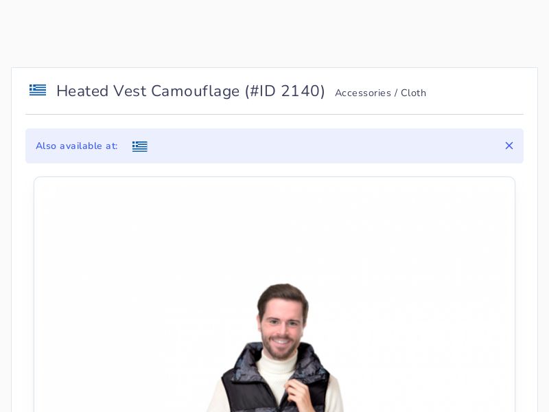 Heated Vest Camouflage