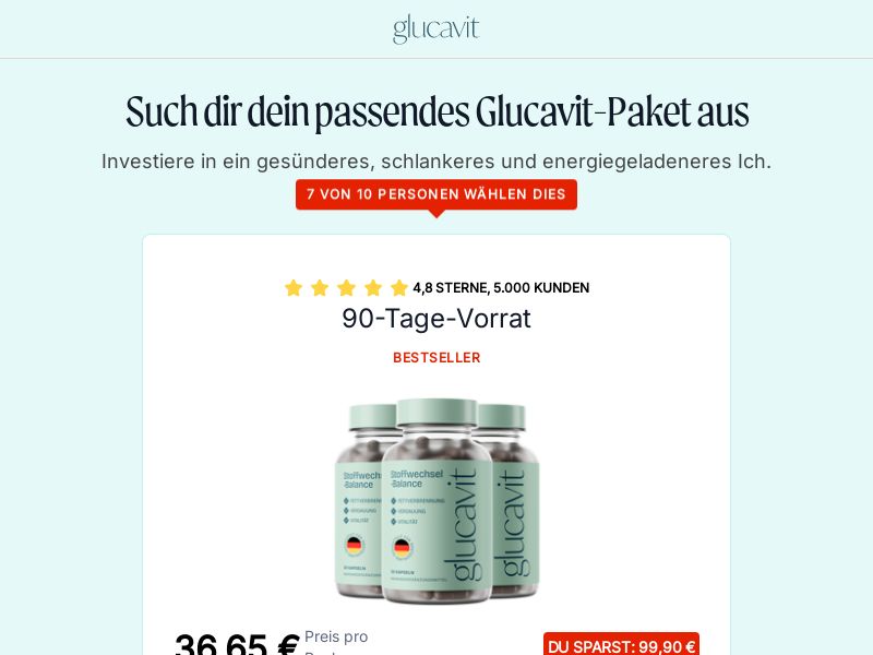 ! HOT OFFER - Glucavit - Diet [DE,AT,CH] (Banner,Native,Social,Search,SEO,Brand Bidding) - CPA