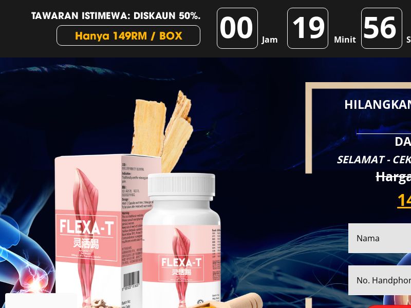 Flexa-T MY - ARTHRITIS PRODUCT - HOLD