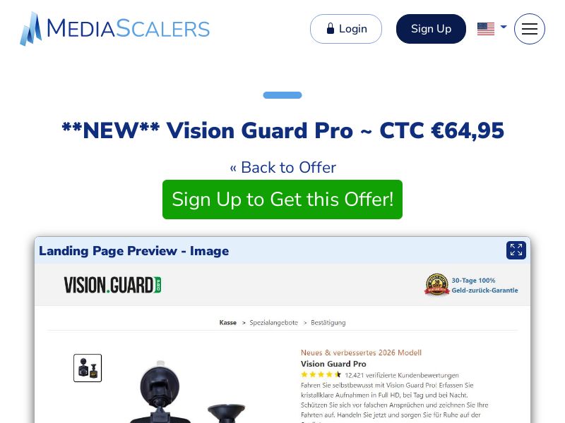 Vision Guard Pro ~ CTC €64,95 {+Advertorial, Alt-Landers} [DE, AT]