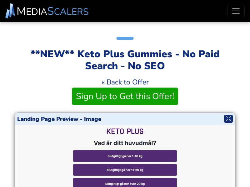 Keto Plus Gummies - No Paid Search - No SEO {+DTC, Quiz} [SE]