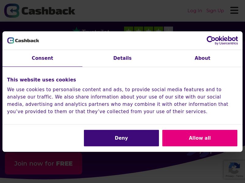 Cashback - £10 Welcome Bonus CPL [UK]