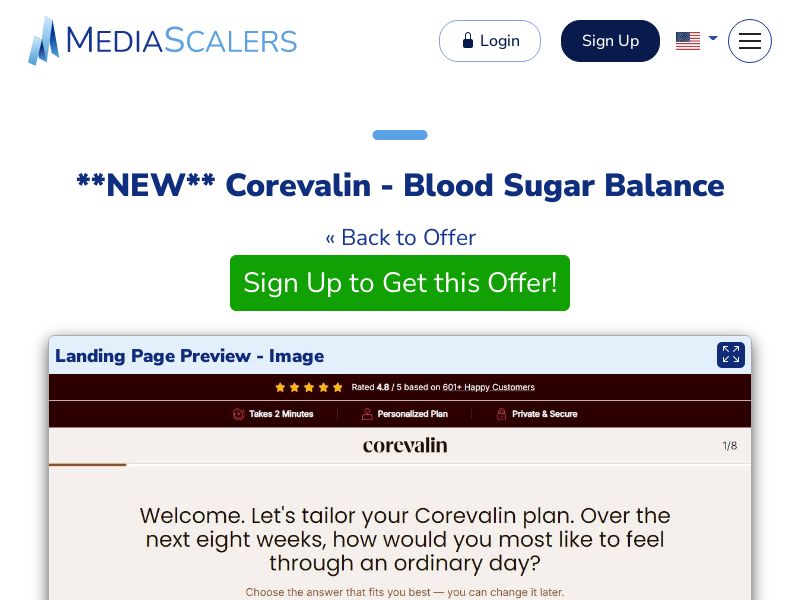 Corevalin - Blood Sugar Balance {+DTC} [UK]