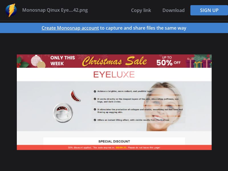 [WEB+MOB] Qinux EyeLuxe – Eye Massager /International (112 GEOs) CPS *FB/TT/Google/Taboola Pixel*